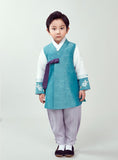 Boy's Korean Hanbok: Sky Blue