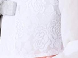 Closeup of top for Custom Women's Bridal Hanbok in Peach
