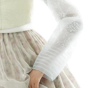 Custom Women's Bridal Hanbok: Spring Meadow-The Korean In Me