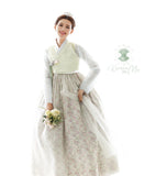 Custom Women's Bridal Hanbok: Spring Meadow