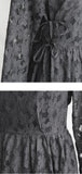 Women's Modern Hanbok: London Fog Lace and Floral Skirt