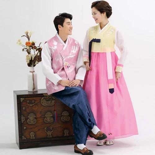 Wedding Hanboks: Yellow and Pink Couples Set-The Korean In Me