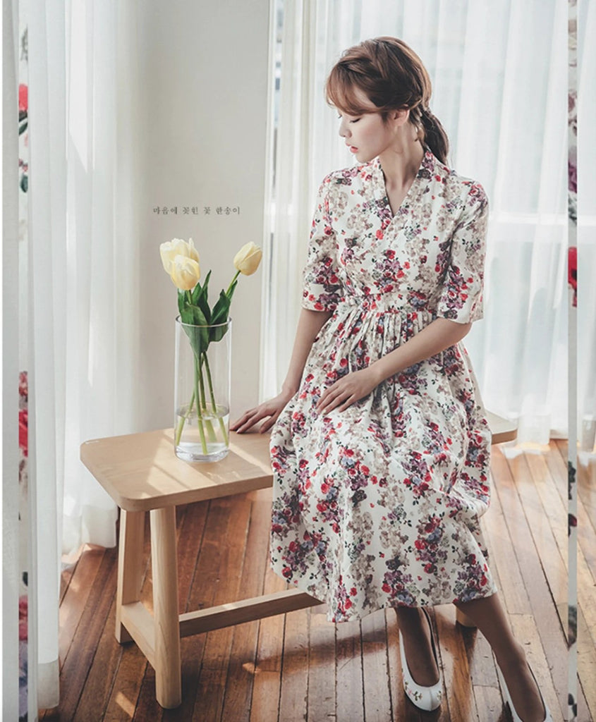 Lịch sử giá PWAE Floral Dress for Women Ins Hot Sale Design Artistic Dress  Korean Pink Dress for Women cập nhật 9/2023 - BeeCost