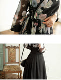 Women's Modern Hanbok: Sheer Blossom Dress-The Korean In Me