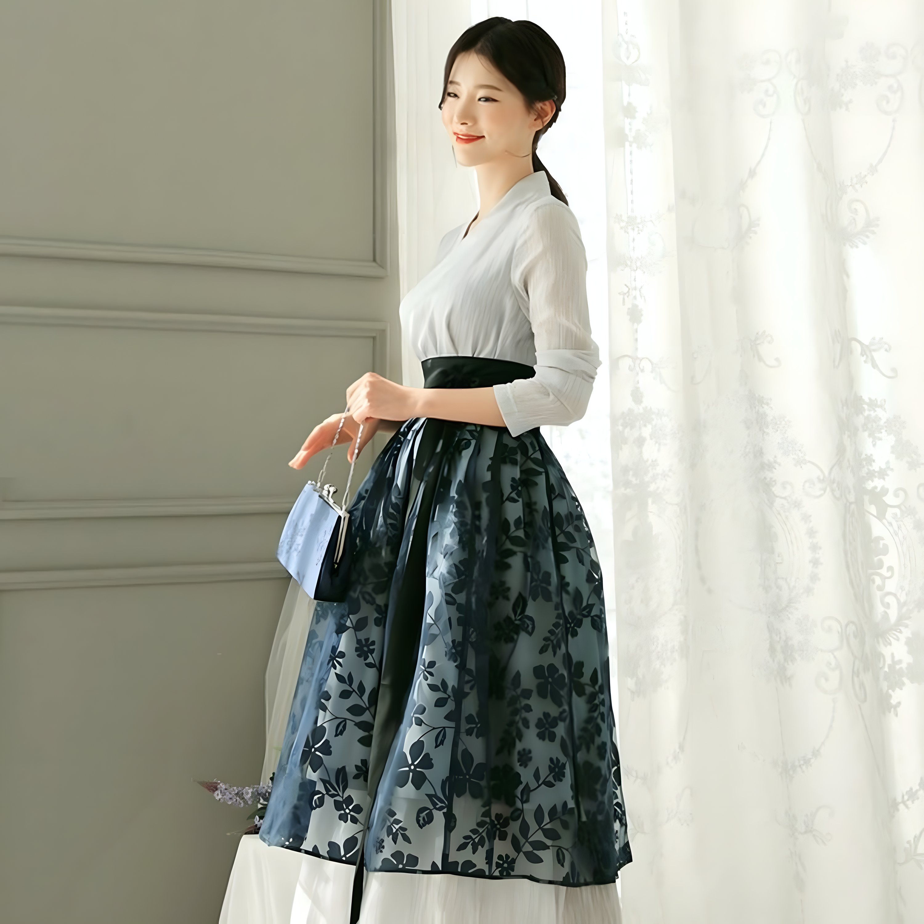 The Kkoribyeol Floral Skirt
