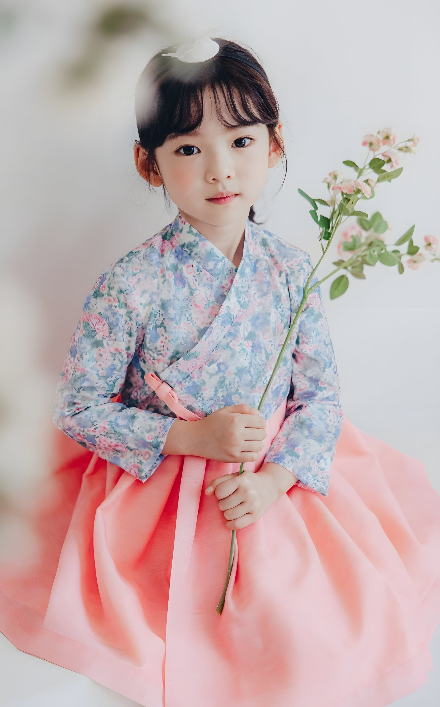 The Hosu Girl's Hanbok Dress