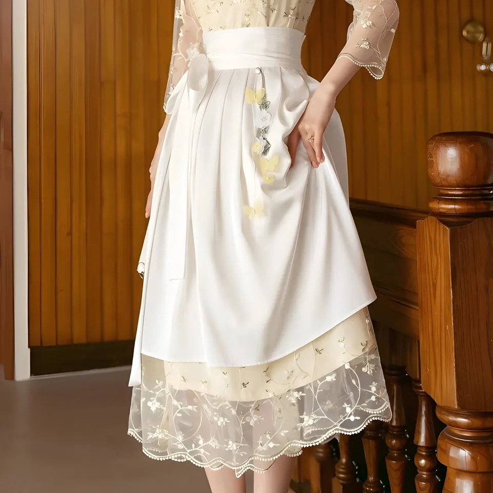 The Nabyeol Satin Skirt, skirt from the collection, product photograph