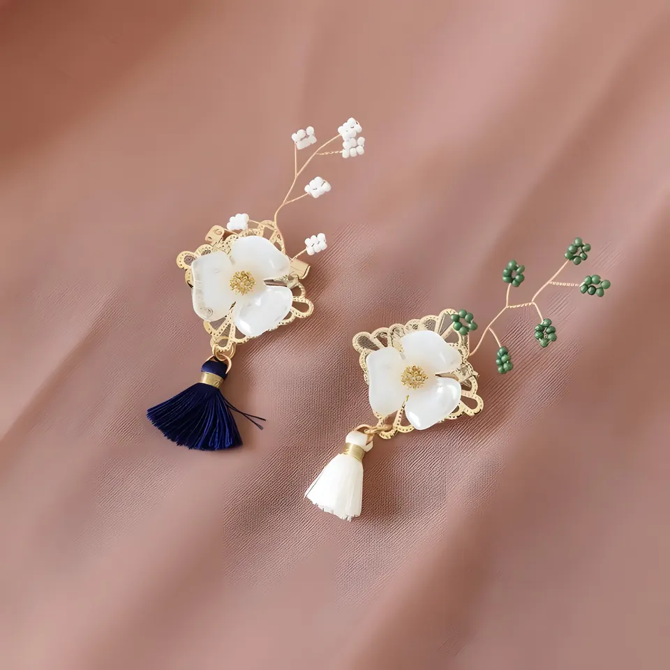 The Tribill Flower Brooch, accessory from the collection, product photograph