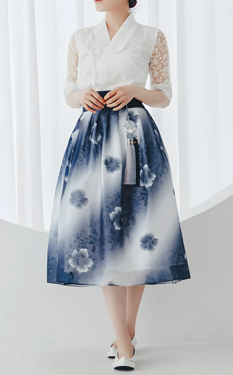 The Cheonga Wrap Chima, skirt from the collection, product photograph