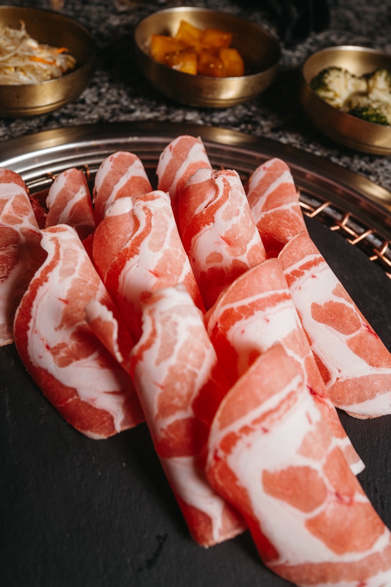 raw meat on a tray ready to be cooked
